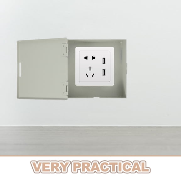 WEUVEB Lockable Electric Socket Cover in Light Green, Protective Safety Case for Home and Outdoor Use