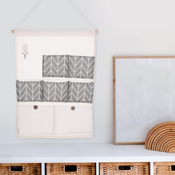 WEUVEB Over The Door Closet Organizer Multi Pocket Hanging Storage Bag With Wall Mounted Space Saver For Home Use