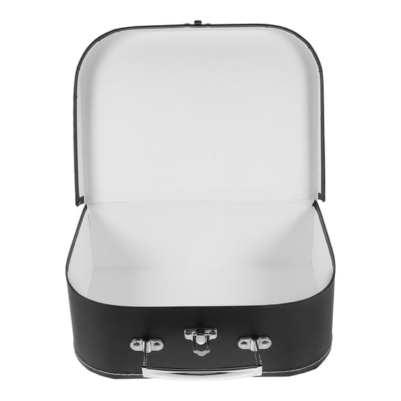 WEUVEB Party Favor Box Suitcase Box Black Paper Decoration Couples Birthday