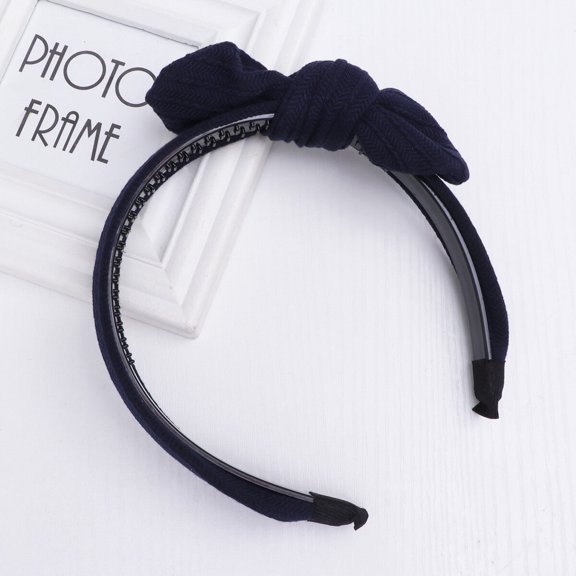 WEUVEB Party Photo Props Headdress Bow Headband Cloth Dark Blue 1Pack