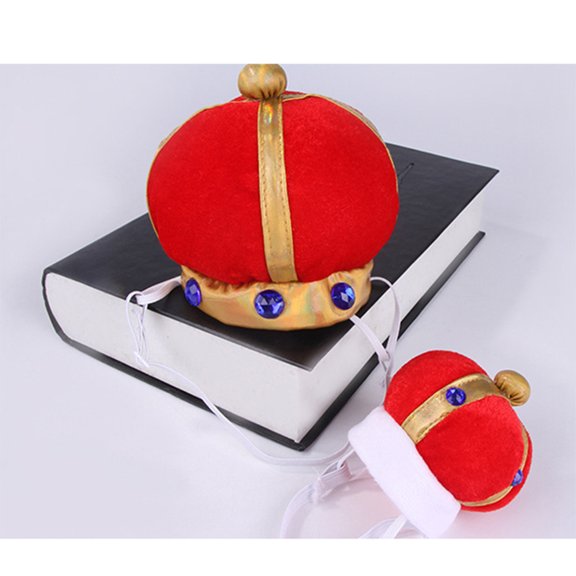 WEUVEB Red Pet Hat with Funny Design for Parades and Parties, 1 Piece, Size S