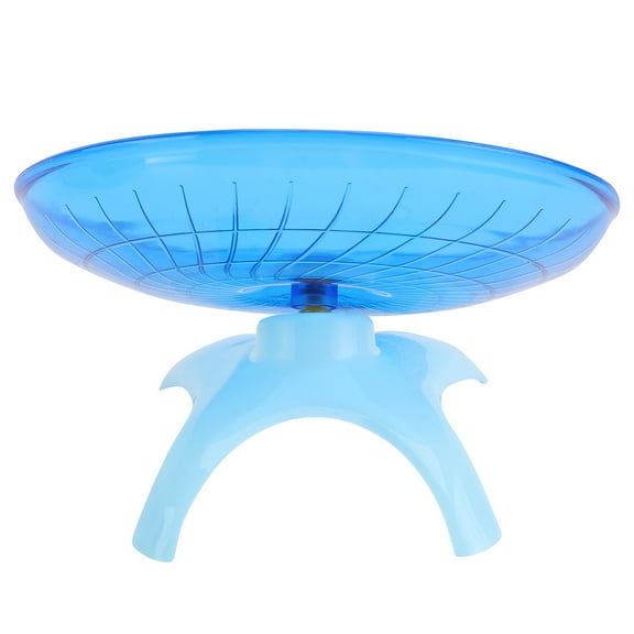 WEUVEB Small Hamster Wheel Saucer for Hedgehogs Exercise Wheel Blue 1Pcs