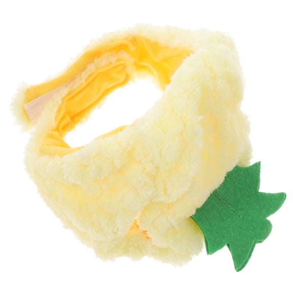 WEUVEB Pet Headpiece Creative Pineapple Yellow Cat Cosplay Hat for Photo Shoots 1Pc