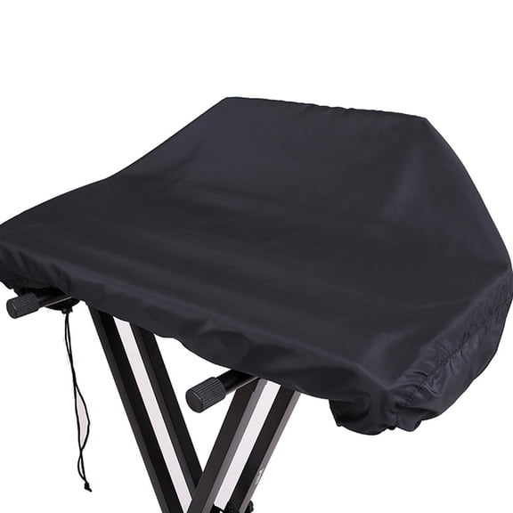 WEUVEB Black Waterproof Piano Cover Dust Proof Piano Keyboard Protector with Adjustable Cord