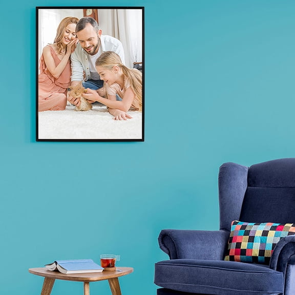 WEUVEB Black Aluminum Alloy Picture Frame for Wall Mounting Ideal for Posters Home and Commercial Display