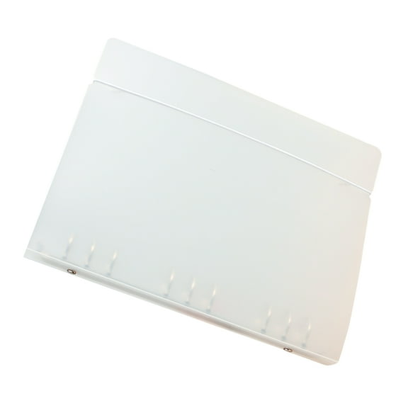 WEUVEB Plastic Cover Protector File Folders Transparent White for Loose Leaf Papers and Notebooks