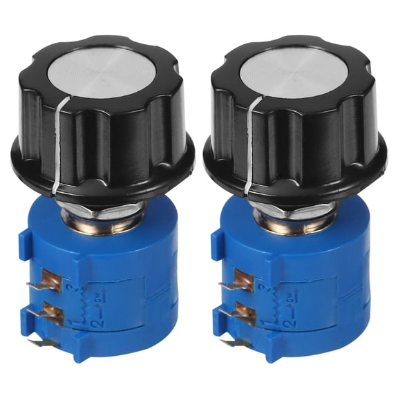 WEUVEB Plastic Potentiometer Set for Motor Speed Control and Precise Resistance Adjustment, Electronic Component