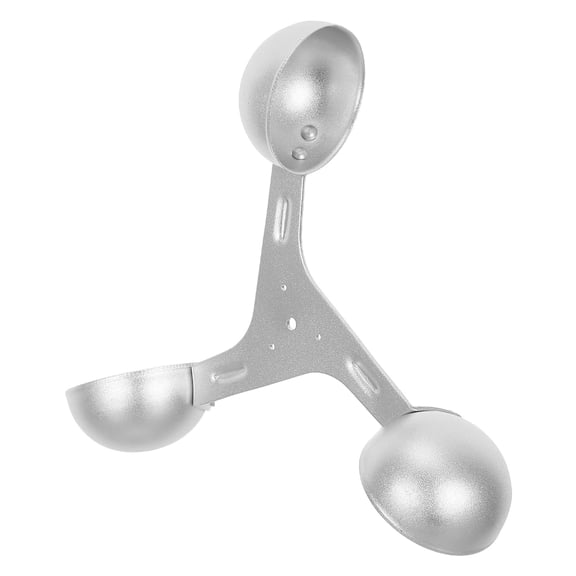 WEUVEB -Plated Aluminum Alloy 3-Cup Anemometer Wind Speed Sensor, 360-Degree Detection for Weather Station Monitoring