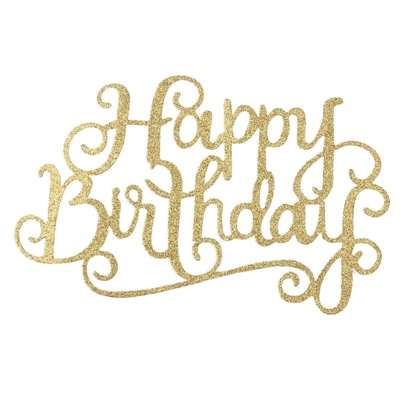 WEUVEB Plated Silver Durable Paper Cake Topper for Wedding Cake Decoration Party Celebration