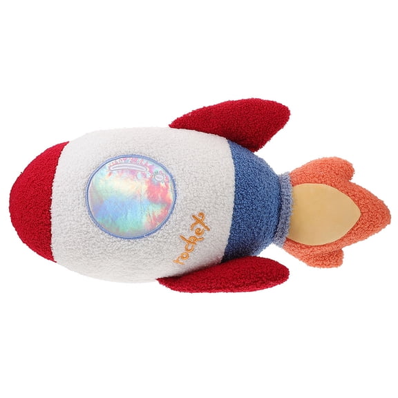 WEUVEB Soft Plush Rocket Pillow Space Theme Decor Cushion for Bedroom Comfort