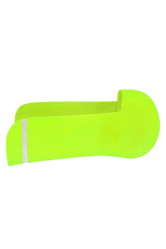 Polyester Reflective Beanie Cap in Light Green for Comfortable Night Cycling