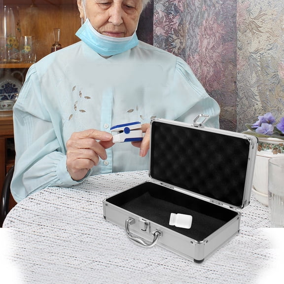 WEUVEB Portable Aluminum Alloy Tools Box with Lockable Case Large Capacity White Carrying Storage