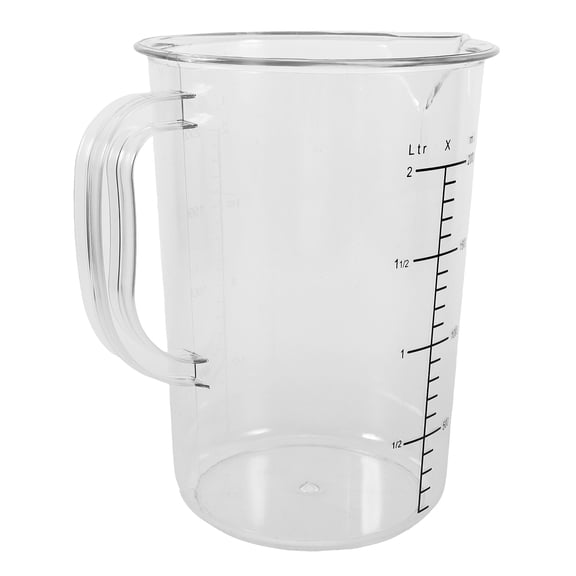 WEUVEB Portable Coffee Measuring Cup with Handle Transparent Large Capacity Liquid Pitcher