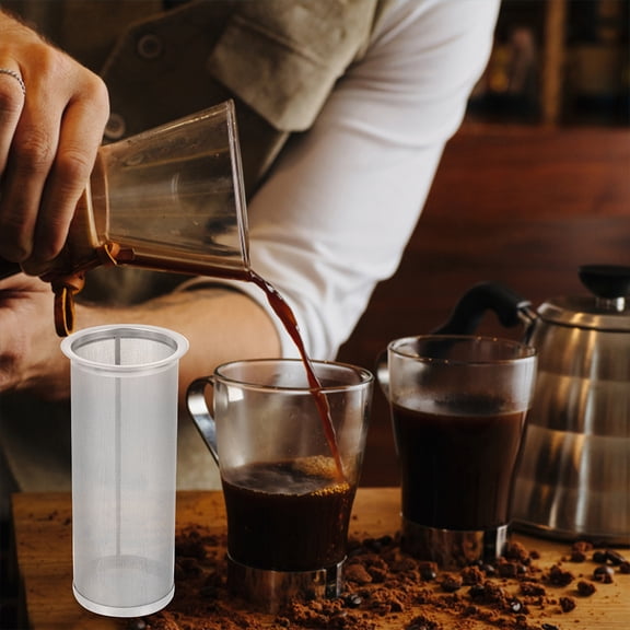 WEUVEB Reusable Stainless Steel Coffee Infuser and Tea Strainer for Home and Travel