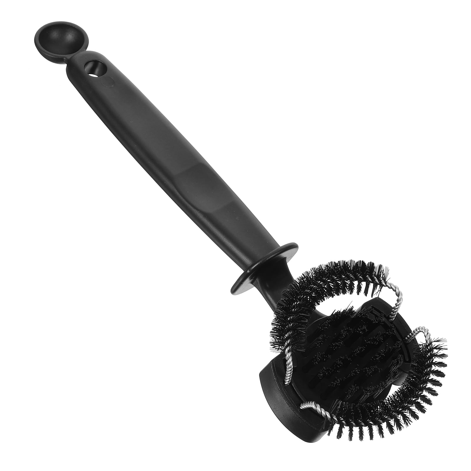 WEUVEB Black Plastic Cleaning Brush with Fine Bristles, Ideal for Coffee Machines, Kitchen Appliances, and Household Cleaning