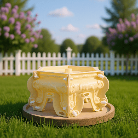 WEUVEB Hexagonal Concrete Mold 30cm Heavy Duty Weather Garden Sculpture Base