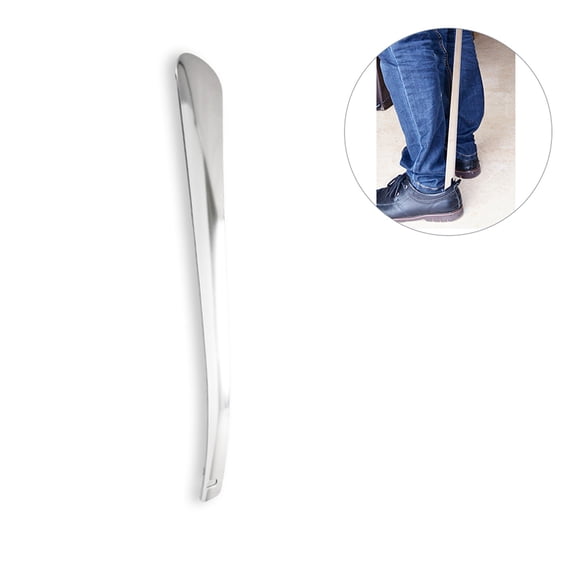 WEUVEB Long Metal Shoehorn for Shoes with Durable Stainless Steel Construction