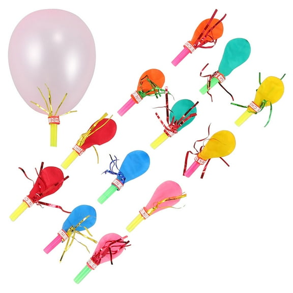 WEUVEB 100Pcs Punching Balloons with Whistle for Party Fun and Celebration