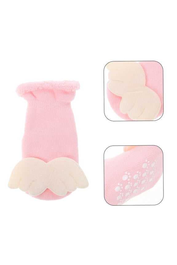 Infant Rattle Socks Polyester Soft Baby Socks 1 Set Comfortable Newborn Footwear