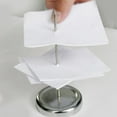 thumbnail image 1 of WEUVEB Stainless Steel Receipt Holder Bill Organizer for Office Desk, Document Storage, Easy Access, 1 of 8