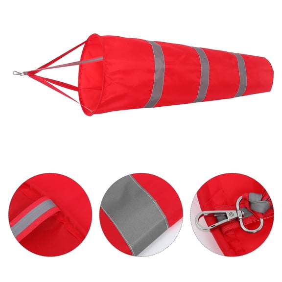 WEUVEB Wind Sock Flag Oxford Cloth Orange Wind Measurement Outdoor 1Pcs