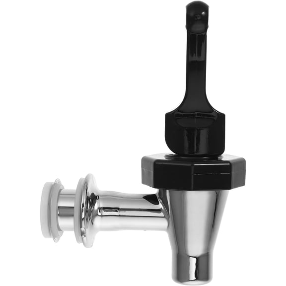 WEUVEB Replacement Cooler Tap Black Plastic Spigot for Juice Bucket with Adjustable Flow