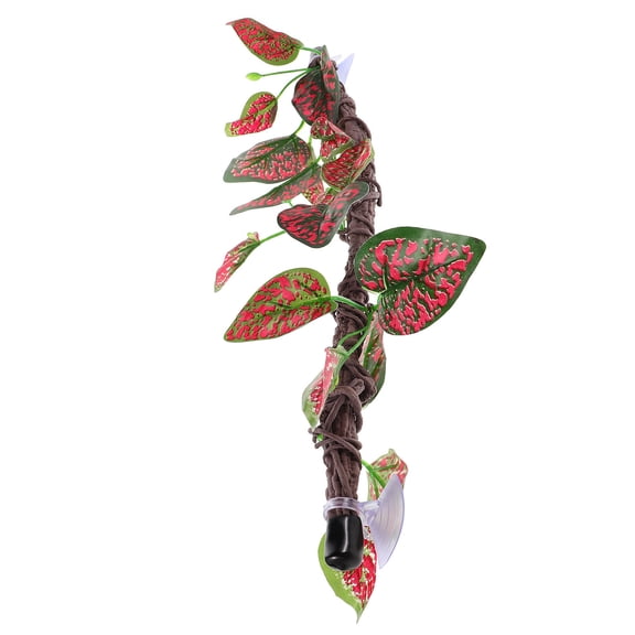 WEUVEB Reptile Climbing Vines Made Of Plastic Providing Hiding Area For Amphibians 1Pack