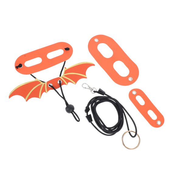 WEUVEB Reptile Pet Leash with PU Winged Design Lightweight Escape Prevention Leash for Small Pets 1 Set