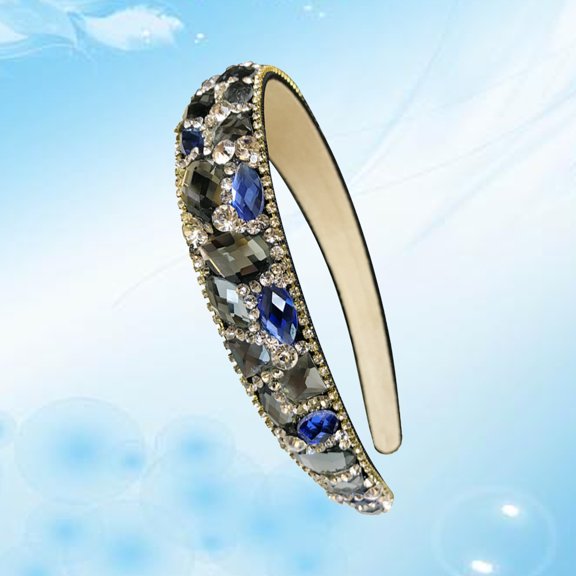 WEUVEB Crystal Hair Bands Elegant Headwrap Rhinestone for Women 1Pack