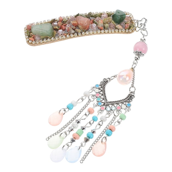WEUVEB Ethnic Style Tassel Clips Zinc Alloy Decorative 1Pack