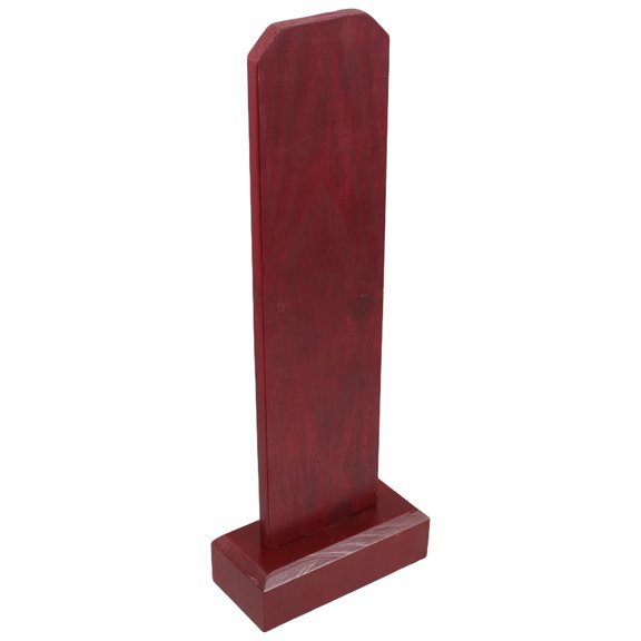 WEUVEB Rectangular Memorial Tablet Red Wood 1Pack for Family Memorials and Ancestral Worship