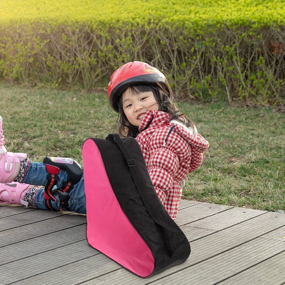 WEUVEB Rosy Roller Skate Storage Bag - Lightweight, Large Capacity, Multi-Functional Nylon Carrying Case with Stylish Design