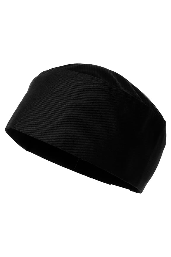 Women's Breathable Cotton Round Cap, Lightweight Work Hat for Restaurant, Kitchen, Food Service Professionals