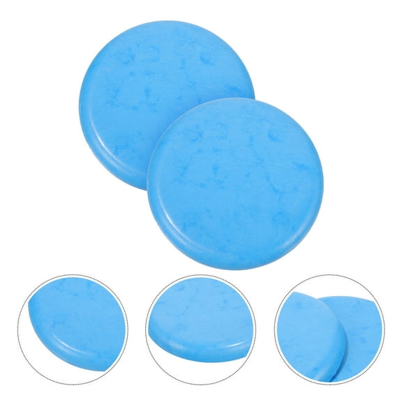 WEUVEB Round Replacement Seat Stool 2Set Plastic Stool Seating Part for Dining Room 30x30cm