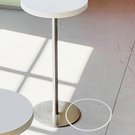 WEUVEB Rubber Bar Stool Base Ring White Chair Foot Cover with Slip Resistant Durable Design