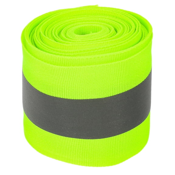 WEUVEB Fabric Safety Reflective Tape Light Green High Visibility for Outdoor Warning