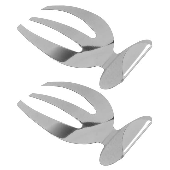 WEUVEB Salad Forks Stainless Steel Plated Silver Multifunctional Tableware for Kitchen Use