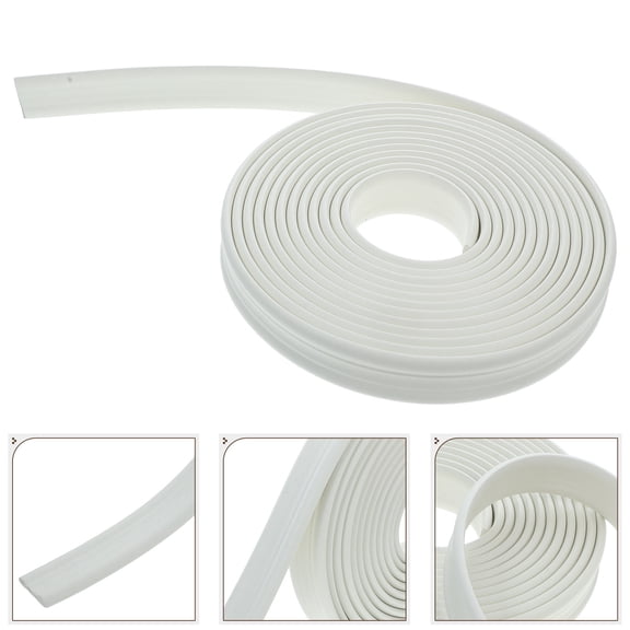 WEUVEB Self Adhesive Peel and Stick White Wall Trim with Flexible Corner Edge Guard