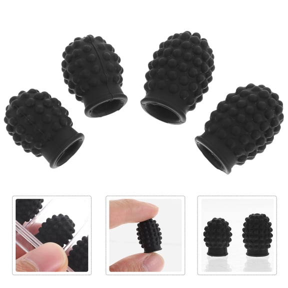 WEUVEB Silicone Drumstick Covers 4Pcs Granular Design for Drum Practicing