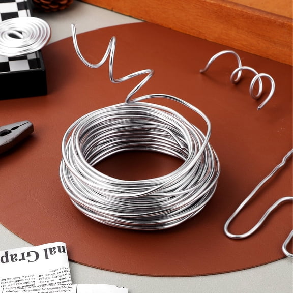 WEUVEB Aluminum Wire Silver for Crafting Projects 1 Roll 3mm x 59Inch