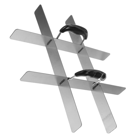 WEUVEB Silver Cake Marker Stainless Steel Tool for Equal Cake Pie and Bread Slices