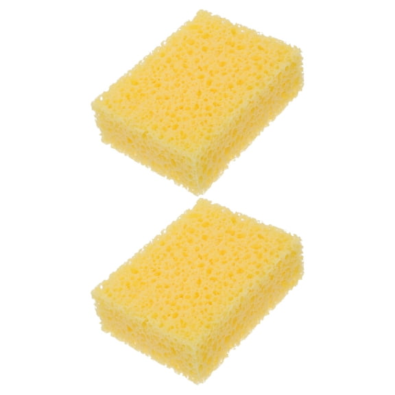 WEUVEB 2PCS Portable Cleaning Sponges Yellow Sponge for Ceramics Pottery Class Water Retention Usage