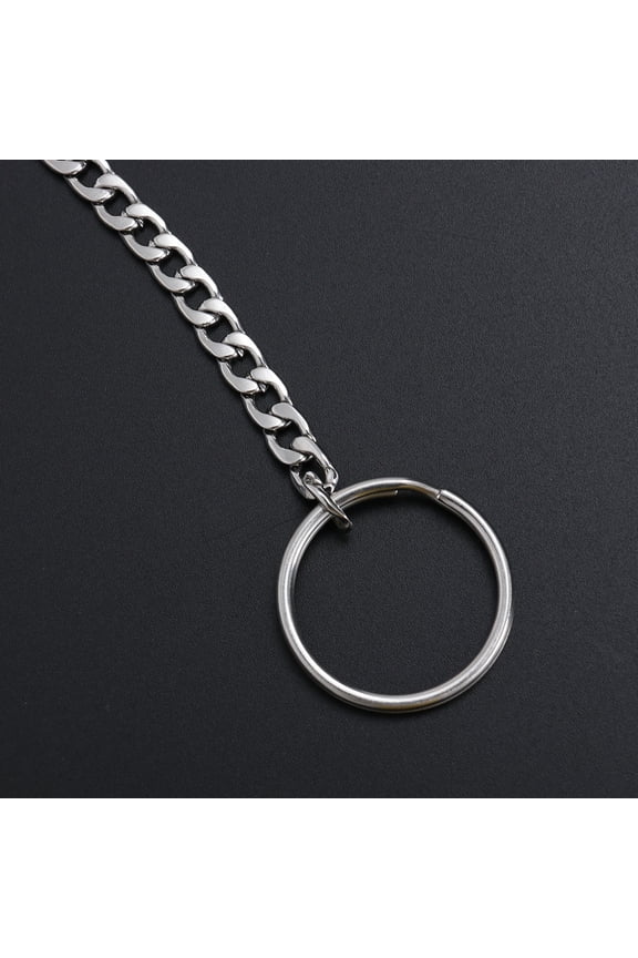 Stainless Steel Long Key Chain Durable Safety Key Ring with Finely Crafted Details for Daily Use