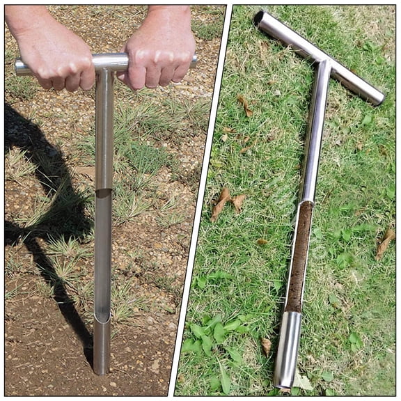 WEUVEB Stainless Steel Soil Sampler for Outdoor Field Operation 1Pack
