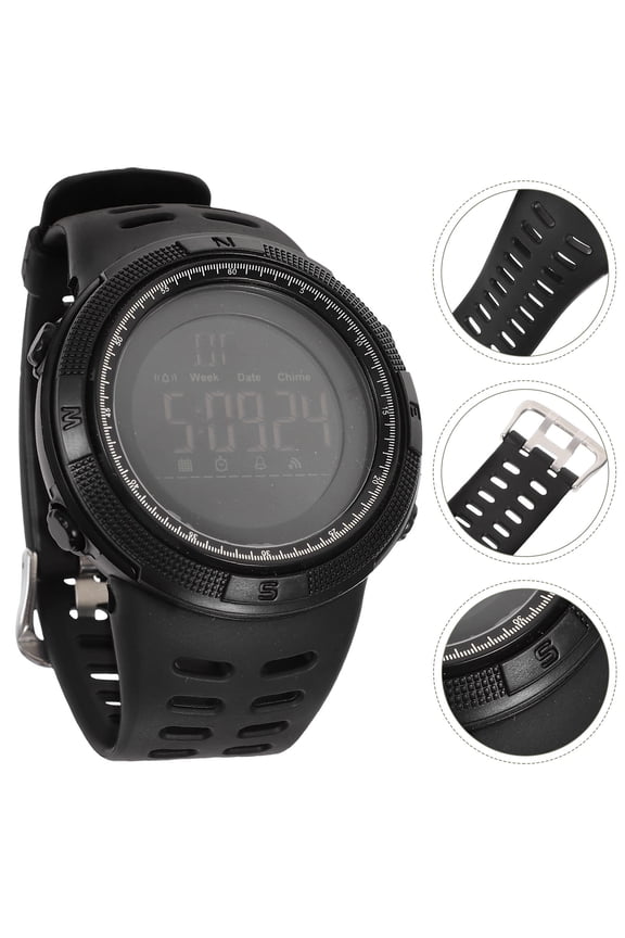 Mountain Climbing Watch Black with Large Screen and Timing for Outdoor Sports