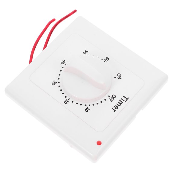 WEUVEB Surface Mounted Mechanical Timer Switch for Indoor Lights with Accurate Time Control