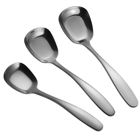 WEUVEB Tasting Spoons Kitchen Cutlery Resists Rust Silver 1Pack