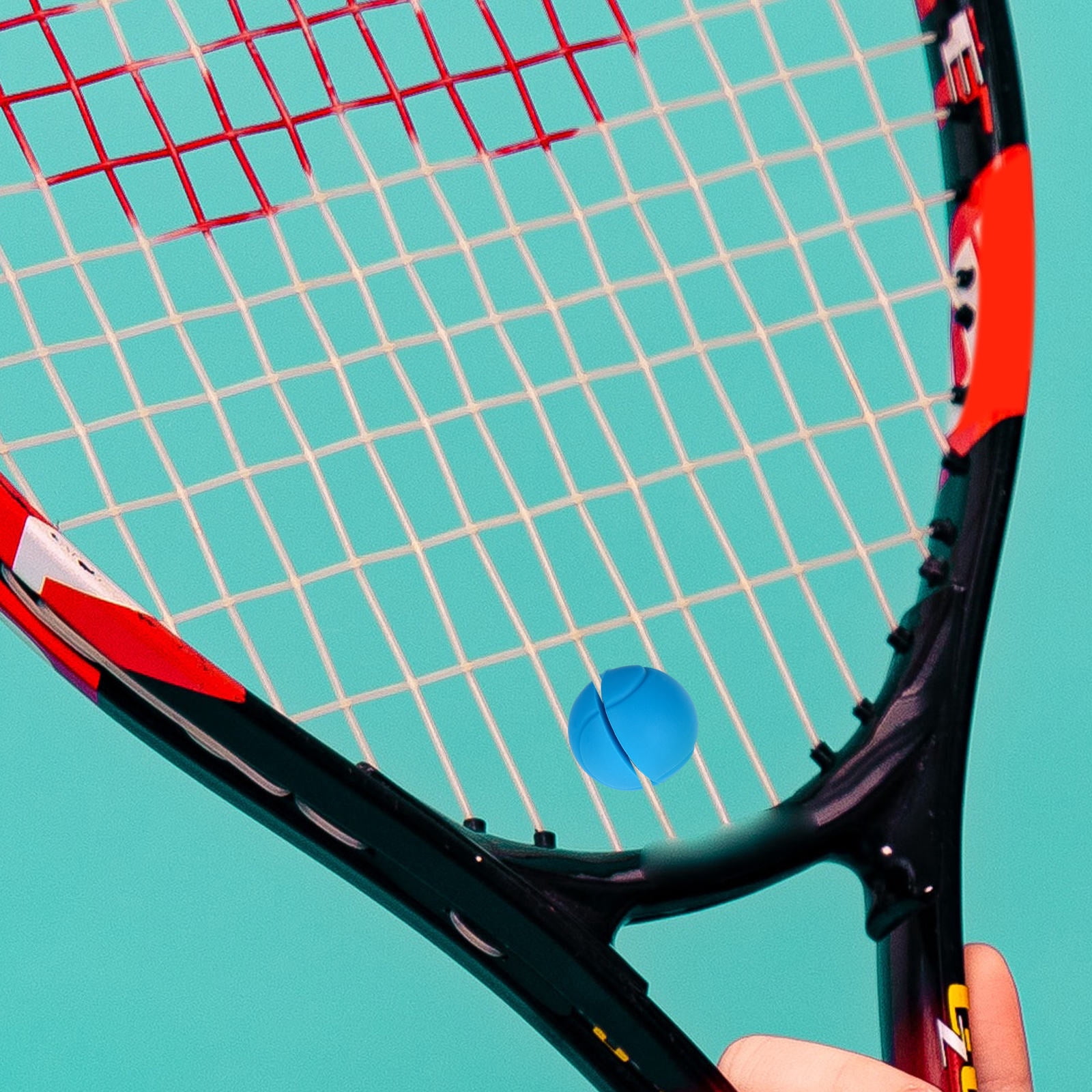 Double Tennis Racket String WEUVEB Tennis Racquet String Dampener 4Pcs Multi-Color Plastic for ...