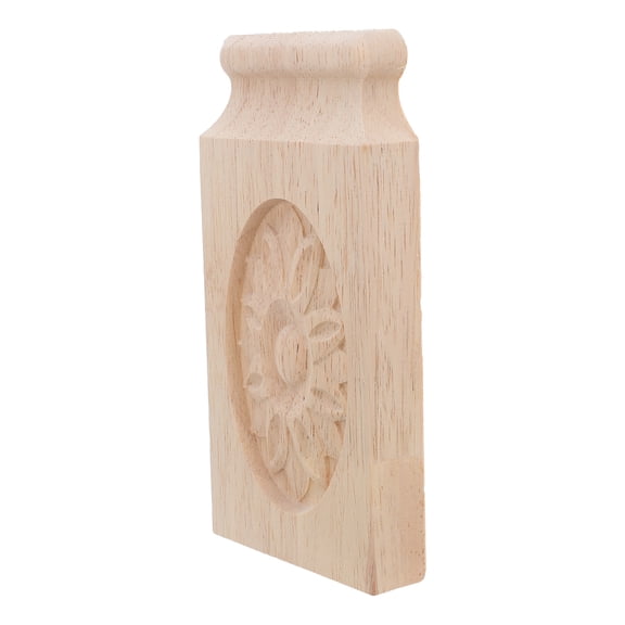 WEUVEB Traditional Light Brown Wood Corbel Brackets, Decorative Carved Supports for Doorways, Cabinets and Home Shelf Decor