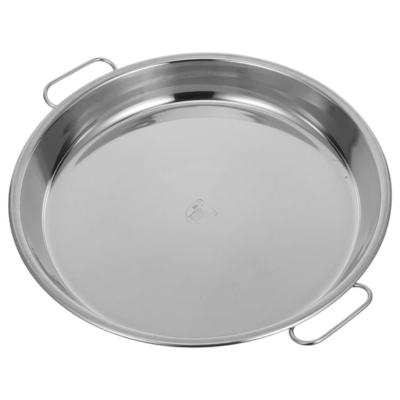 WEUVEB Versatile Silver Metal Serving Tray for Kitchen and Roasting